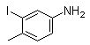 structure of CAS# 35944-64-0, 3-Iodo-4-methylaniline;3-Iodo-4-methylphenylamine; 3-Iodo-p-toluidine; 4-Amino-2-iodotoluene