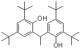 structure of CAS# 35958-30-6, 2,2'-Ethylidenebis[4,6-di-tert-butylphenol];1,1-Bis(3,5-di-tert-butyl-2-hydroxyphenyl)ethane; 2,2'-Ethylidenebis[4,6-di-tert-butylphenol]; Anox 29; Ethanox 308; Ionox 129; Irganox 129; Isonox 129; Tinogard NOA; Vanox 1290