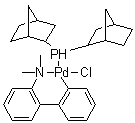 2'-(Dimethylamino)-2-biphenylyl-palladium(II) chloride dinorbornylphosphine complex molecular structure (CAS 359803-53-5)