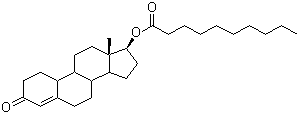 结构式 CAS# 360-70-3, 癸酸诺龙