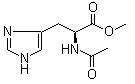 N-乙酰基-L-组氨酸甲酯分子结构 (CAS 36097-48-0)