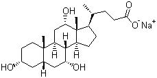 structure of CAS# 361-09-1, Sodium cholate;Cholic acid sodium salt; Sodium (3a,5b,7a,12a)-3,7,12-trihydroxycholan-24-oate