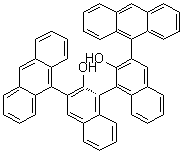 (1R)-3,3'-Di-9-anthracenyl[1,1'-binaphthalene]-2,2'-diol molecular structure (CAS 361342-49-6)