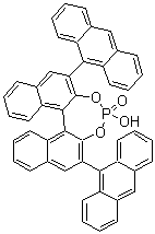 (11bS)-2,6-Di-9-anthracenyl-4-hydroxy-dinaphtho[2,1-d:1',2'-f][1,3,2]dioxaphosphepin 4-oxide molecular structure (CAS 361342-52-1)