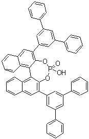 结构式 CAS# 361342-55-4, (11bR)-4-羟基-2,6-二([1,1':3',1''-三联苯]-5'-基)-二萘并[2,1-d:1',2'-f][1,3,2]二氧杂磷杂卓 4-氧化物