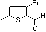 3-溴-5-甲基-2-噻吩甲醛分子结构 (CAS 36155-82-5)