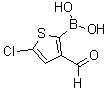 5-氯-3-甲酰基-2-噻吩硼酸分子结构 (CAS 36155-87-0)