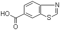 1,3-苯并噻唑-6-羧酸分子结构 (CAS 3622-35-3)