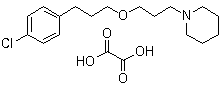 Pitolisant ethanedioate (1:1) molecular structure (CAS 362665-57-4)
