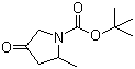 2-Methyl-4-oxo-1-pyrrolidinecarboxylic acid tert-butyl ester molecular structure (CAS 362706-25-0)