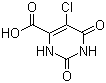 5-氯-1,2,3,6-四氢-2,6-二氧代-4-嘧啶甲酸分子结构 (CAS 36313-98-1)