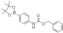 [4-(4,4,5,5-Tetramethyl-[1,3,2]dioxaborolan-2-yl)phenyl]carbamic acid benzyl ester molecular structure (CAS 363186-06-5)