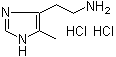 2-(5-甲基-4-咪唑基)乙胺二盐酸盐分子结构 (CAS 36376-47-3)