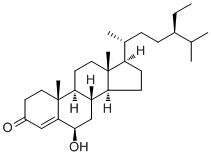 6-Hydroxystigmast-4-en-3-one molecular structure (CAS 36450-02-9)