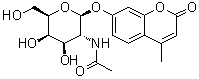 7-[[2-(Acetylamino)-2-deoxy-beta-D-galactopyranosyl]oxy]-4-methyl-2H-1-benzopyran-2-one molecular structure (CAS 36476-29-6)