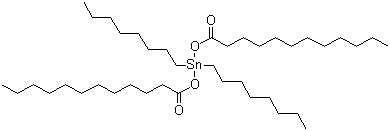 二月桂酸二正辛基锡分子结构 (CAS 3648-18-8)