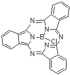 structure of CAS# 36530-06-0, Chloroboronsubphthalocyanine;Boron subphthalocyanine chloride; Boron(III) subphthalocyanine chloride; Chloro(subphthalocyaninato)boron