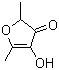 4-羟基-2,5-二甲基-3(2H)呋喃酮分子结构 (CAS 3658-77-3)