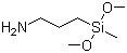 3-氨丙基甲基二甲氧基硅烷分子结构 (CAS 3663-44-3)