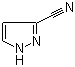 structure of CAS# 36650-74-5, 3-Cyanopyrazole;1H-Pyrazole-3-carbonitrile; 5-Cyanopyrazole; Pyrazole-3-carbonitrile