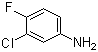 3-氯-4-氟苯胺分子结构 (CAS 367-21-5)