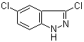 结构式 CAS# 36760-20-0, 3,5-二氯-1H-吲唑