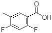 2,4-Difluoro-5-methylbenzoic acid molecular structure (CAS 367954-99-2)