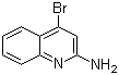 4-溴-2-喹啉胺分子结构 (CAS 36825-32-8)