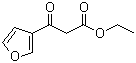 beta-氧代-3-呋喃丙酸乙酯分子结构 (CAS 36878-91-8)