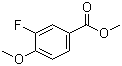 structure of CAS# 369-30-2, Methyl 3-fluoro-4-(methyloxy)benzoate;Methyl 3-fluoro-4-methoxybenzoate