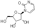 结构式 CAS# 3690-10-6, 1-beta-D-呋喃核糖基-2(1H)-嘧啶酮