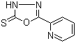 结构式 CAS# 3690-47-9, 5-(2-吡啶基)-1,3,4-恶二唑-2(3H)-硫酮