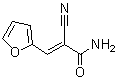 alpha-氰基-2-呋喃丙烯酰胺分子结构 (CAS 3695-90-7)