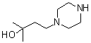 alpha,alpha-Dimethyl-1-piperazinepropanol molecular structure (CAS 369626-03-9)