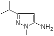结构式 CAS# 3702-12-3, 3-异丙基-1-甲基-1H-吡唑-5-胺
