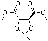 structure of CAS# 37031-30-4, Dimethyl 2,3-O-isopropylidene-D-tartrate;2,2-Dimethyl-(4S-trans)-1,3-Dioxolane-4,5-dicarboxylic acid dimethyl ester