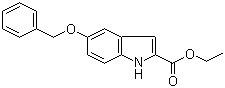 结构式 CAS# 37033-95-7, 5-苄氧基吲哚-2-甲酸乙酯