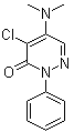 4-Chloro-5-(dimethylamino)-2-phenyl-3(2H)-pyridazinone molecular structure (CAS 3707-98-0)