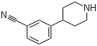 3-Piperidin-4-ylbenzonitrile molecular structure (CAS 370864-72-5)