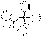 structure of CAS# 37095-27-5, [mu-Bis(diphenylphosphino)methane]dichlorodigold;(mu-Bis(diphenylphosphino)methane)bis(chlorogold)