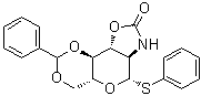 (4aR,6S,6aR,9aR,9bS)-Hexahydro-2-phenyl-6-(phenylthio)-1,3-dioxino[4',5':5,6]pyrano[3,4-d]oxazol-8(6H)-one molecular structure (CAS 371123-25-0)