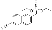 [(6-Cyano-2-naphthalenyl)methyl]-phosphonic acid diethyl ester molecular structure (CAS 371222-24-1)