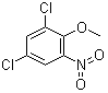 2-硝基-4,6-二氯苯甲醚分子结构 (CAS 37138-82-2)