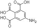 structure of CAS# 37141-01-8, 1-Aminobenzene-3,4,5-tricarboxylic acid;5-Amino-1,2,3-benzenetricarboxylic acid