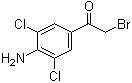 1-(4-Amino-3,5-dichlorophenyl)-2-bromoethanone molecular structure (CAS 37148-47-3)