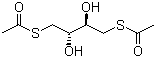 S,S-(2,3-Dihydroxy-1,4-butanediyl) ester ethanethioic acid molecular structure (CAS 37180-64-6)
