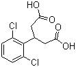 3-(2,6-二氯苯基)戊二酸分子结构 (CAS 371981-21-4)