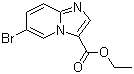 结构式 CAS# 372198-69-1, 6-溴咪唑并[1,2-a]吡啶-3-羧酸乙酯