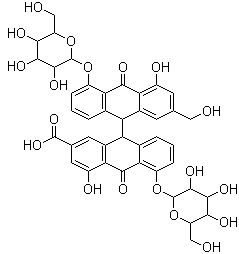 结构式 CAS# 37271-16-2, 番泻苷 C