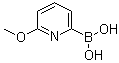 structure of CAS# 372963-51-4, B-(6-Methoxy-2-pyridinyl)boronic acid;(6-Methoxy-2-pyridinyl)boronic acid; (6-Methoxypyridin-2-yl)boronic acid; [6-(Methyloxy)-2-pyridinyl]boronic acid
